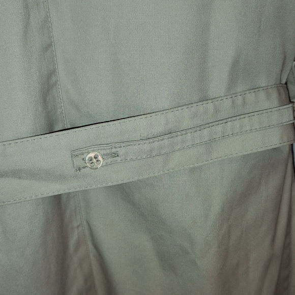 London Fog /VINTAGE  dbl breasted trench coat / khaki / 18 reg - Picture 4 of 16